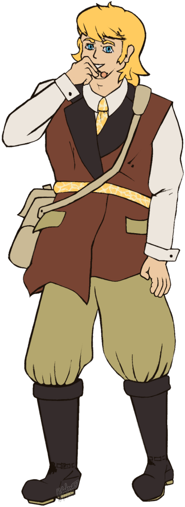 Outfit design for my character Geoffrey.