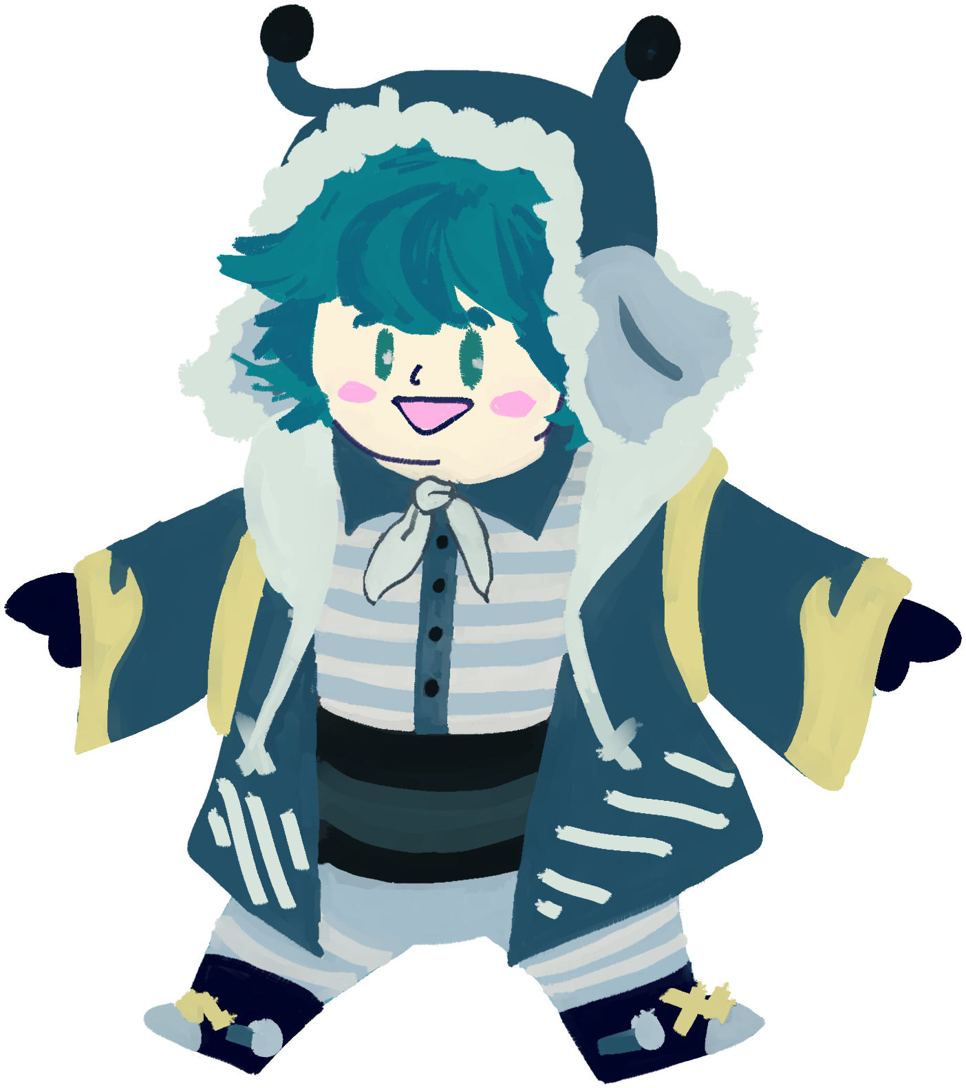 Outfit design for my character Haruki.